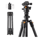Trípode K&F Concept Trípode Cámara, 163CM en Aluminio 360° Rótula de Bola y Placa de Liberación K234A0 por 59€