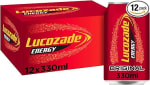 Capture 12 cans of Lucozade Energy Original at Amazon for £5