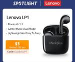 Lenovo LP1 TWS 5,3 Bluetooth oortjes voor €13,89