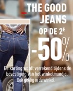 nu 50% korting op je 2e jeans bij Pimkie!