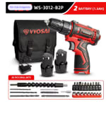 Taladro inalambrico de 12V WS-3012-B2P 12 V / 2 baterías a solo 12,27€