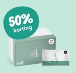 50% korting op alle billendoekjes bij Naïf
