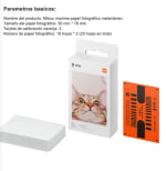 Xiaomi-impresora de fotos de bolsillo, dispositivo de impresión portátil AR de 313x400 dpi, 500mAh, para fotos de 3 pulgadas