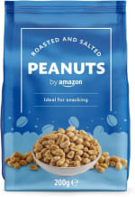 By Amazon Cacahuetes tostados y salados, 200g por 0,90€