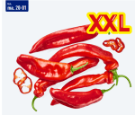 500 Gr. Rode puntpaprika's voor €1,49 bij de Aldi