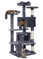 Arbre à Chat Yaheetech avec 2 Niches, 3 Plateformes, 2 Boules Sisal à 48,99€