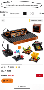120 sets (20-40%) afgeprijsd bij LEGO.com