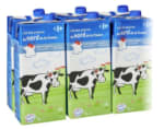 Six briques de lait demi-écrémé stérilisé UHT à 6,30€