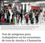 Gratis, test covid19 para trabajadores asintomáticos en Madrid