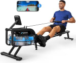MERACH Máquina de Remo de Agua con Inclinación de 45° y Mayor Resistencia, Capacidad de Peso de 160 kg por 159,99€