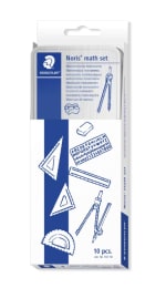 STAEDTLER 557 10 Noris Maths Set with Storage Tin (10 Pieces) - £2