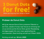 3 Donut Dots gratis bij je bestelling