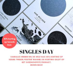 50% korting op tweede poster