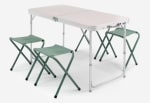 Quechua Mesa plegable de camping con 4 taburetes 4-6 personas por 51,99€