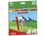 Lapices de colores alpino 658 caja de 24 colores largos por solo 3,29€