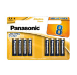 12 paquetes de 8 pilas AA panasonic 96 pilas por solo 7,73€