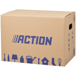 Action verhuisdoos 50 liter voor €0,85