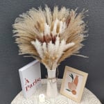 Flores secas Decorativas, 70 Unidades, Hierba de Pampas secas 45cm por 3,99€