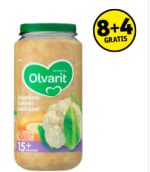 Olvarit potjes of knijpzakjes 8+ 4 gratis