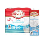 Leche Président semidesnatada brik 1L Pack de 6 litros por 5,07€
