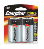 Pila alcalina Max D 2 unidades Energizer por $5.190