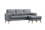 Chaiselongue ALVIN Gris Claro Reversible por 299€