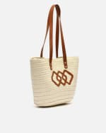 Bolso grande estilo capazo efecto rafia por 9,60€