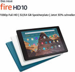 Amazon Fire HD 10 32 GB Zwart voor €109,99