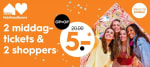 2 middagtickets Huishoudbeurs & 2 shoppers voor €5 bij aankoop vanaf €5 bij Blokker