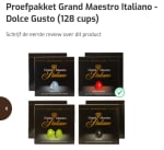 Dolce Gusto proefpakket, 128 kopjes voor €29,92