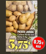 Patata lavada bolsa 5 Kg por 3,75€