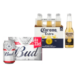 2 halen 1 betalen op Corona en Bud Bier bij Jumbo Online