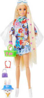 Barbie Extra Doll 12 in Floral 2-Piece for £9.99 at Amazon