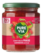 Gratis pot Pure Via aardbeienconfituur 300g bij Collect&Go