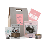 Gratis packs gatos y perros con: Pienso + comida húmeda + Snack + vaso medidor + guía