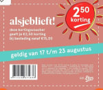 Etos kortingsvoucher €2,50 bij besteding vanaf 15 euro
