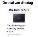 tot 25 % korting op SS'D's