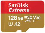 Carte MicroSDXC Sandisk Extreme 128Go, avec Adaptateur SD à 14,90€