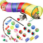 Juegos para gatos x 24 piezas por $254.15 en Amazon