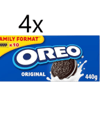 4x Oreo Original Galletas de Cacao Rellenas de Crema Sabor Vainilla 440g por 9,12€