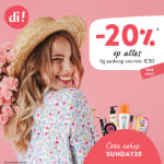 -20% korting op alles bij Di.be met deze code