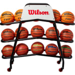 Wilson Deluxe basketbal ballenrack nu met grote korting bij Sportshop.com