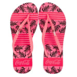 Chinelo Coca Cola Fashion Summer Leaves Feminino- R$14,95