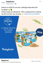Gratis NaturNes Bio maaltijd (Babyboom)