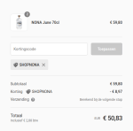 15% korting op 28, 29 en 30 oktober 2022.