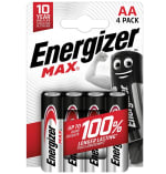 Energizer MAX 4 pilas AA larga duración por solo 1,99€