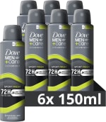 Dove Men+Care Advanced Extra Fresh anti-transpirant deodorant spray - 6 x 150 ml voor €5,93 bij Amazon