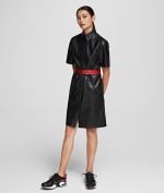 Faux Leather Shirt Dress for £172
