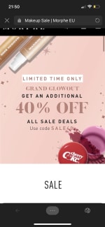 40% Korting Op Sale @Morphe Eu!