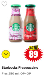 Starbucks Frappuccino voor €0,89 bij Dirk